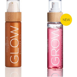 Cocosolis Grow Hair Spray 110ml & Glow Shimmer Oil 110ml