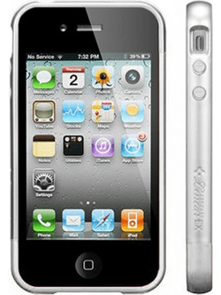 Volte-Tel Bumper Θήκη iPhone 4 / 4S Silver 2 τμχ