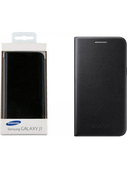 Samsung Wallet Case Black (Galaxy J1)
