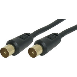 Powertech Καλώδιο Κεραίας Coax Male to Coax Male 1.5m Black CAB-V007