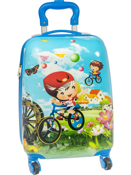 A2S Bike Παιδική Βαλίτσα Καμπίνας 45x30x20cm με 4 Ρόδες Μπλε