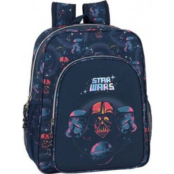 Safta Star Wars Σχολική Τσάντα Πλάτης Δημοτικού Μπλε 612001640