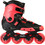 Micro Slalom SR Inline Αυξομειούμενα Rollers Ενηλίκων Μαύρα Κόκκινα