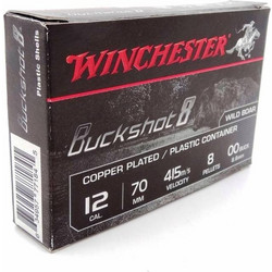 Winchester Buckshot Φυσίγγια Δράμια 12Cal 70mm 8βολα 5τμχ