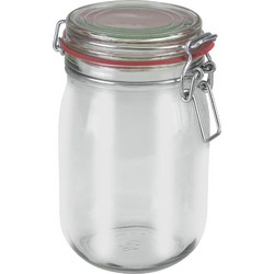Γυάλινο Βάζο Με Κλιπ METALTEX 1140ml 16-235376 - METALTEX - 16-235376