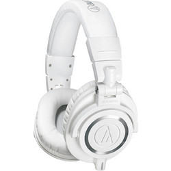 Audio Technica ATH-M50X Ενσύρματα & Ασύρματα Bluetooth Ακουστικά DJ Over Ear Λευκά