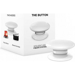 FIBARO Button λευκό Συσκευή ελέγχου συσκευών του έξυπνου συστήματος Fibaro μέσω πατήματος ενός κουμπιού | Geyer | FGPB-101-1