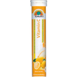 Sunlife Vitamin C Lemon 20 Αναβράζοντα Δισκία