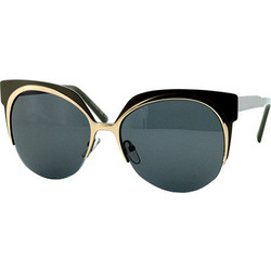 Marni ME101S 324 Γυναικεία Γυαλιά Ηλίου Cat Eye Μεταλλικά Μαύρα με Μαύρο Polarized Φακό