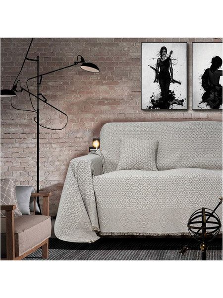 SB Home Ριχτάρι Τριθέσιου Καναπέ 180x300cm Marsela Grey