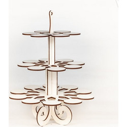 ΒΑΣΗ ΞΥΛΙΝΗ CUPCAKES 24ΘΕΣΕΩΝ 66CM