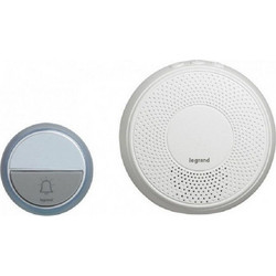 Legrand Comfort Ασύρματο Κουδούνι (Πομπός Μπαταρίας & Δέκτης Πρίζας 220V) Σε Λευκό Χρώμα