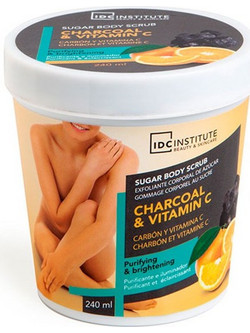 IDC Insitiute Charcoal & Vitamin C Scrub Σώματος 240ml