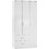 HomeMarkt Τρίφυλλη Ντουλάπα Ρούχων Caesar Λευκή 89x42.5x181cm HM340.05