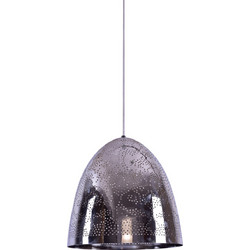 Home Lighting Faruq Κρεμαστό Φωτιστικό Οροφής Μονόφωτο E27 Ασημί 77-4394