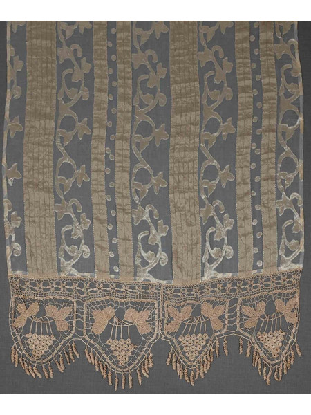 Silk Fashion Κουρτίνα με Θηλιές & Δαντέλα 270x320 014 Ecru