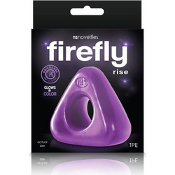 NS Novelties Firefly Rise Cock Ring Ελαστικό Δαχτυλίδι Πέους Σιλικόνης 3cm Μωβ