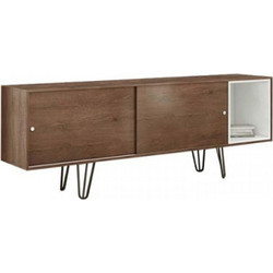 Μπουφές No. 113 Ermis 210x75x50 Wallnut Μελαμίνη,Μέταλλο