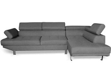 Zita Plus Corner Γωνιακός Καναπές Αριστερή Γωνία Γκρι 260x163x72cm 40.0048