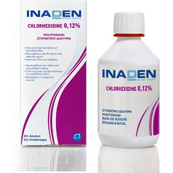 Inaden Chlorhexidine 0.12% Στοματικό Διάλυμα για Προστασία Ούλων Κατά της Πλάκας 250ml