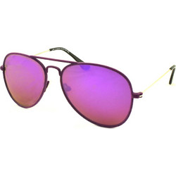 LAK 8420PU Γυαλιά Ηλίου Aviator Μεταλλικά Ασημί με Ροζ Καθρέπτη Φακό