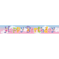 Banner πλαστικό little fairies 13x35εκ