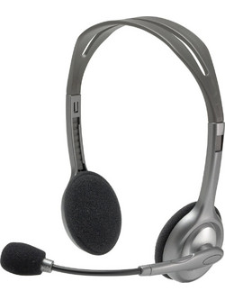 Logitech H110 On Ear Ακουστικά Υπολογιστή με Μικρόφωνο & 3.5mm Jack