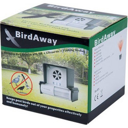Bird Away συσκευή απώθησης πουλιών (ηχους, υπερηχους & αναλάμπων φως)