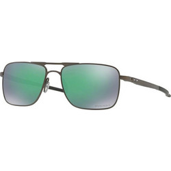 Oakley Gauge 6 OO 6038 03 Ανδρικά Γυαλιά Ηλίου Τετράγωνα Μεταλλικά Ασημί με Πράσινο Καθρέπτη Φακό