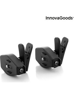 InnovaGoods V0101130 Gadget Tech (πακέτο με 2) - κλιπ με LED φωτάκι για γυαλιά διαβάσματος και εργασίας 360o