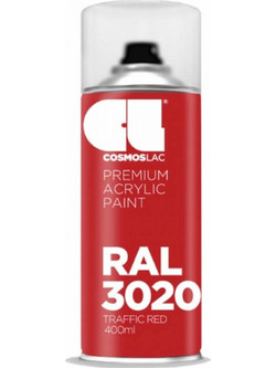 Cosmoslac Premium Acrylic Paint Σπρέι Βαφής Traffic Red RAL3020 Gloss 400ml