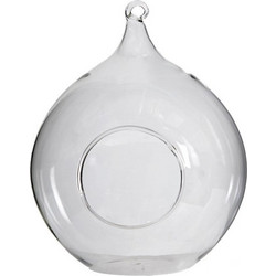 Δοχείο γυάλινο για τάισμα πουλιών - 14.70cm x 14.70cm x 17.80cm