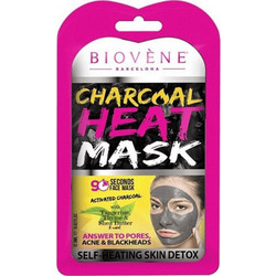 Biovene Charcoal Heat Mask Κρεμώδης Μαύρη Μάσκα Προσώπου με Άνθρακα 12.5ml