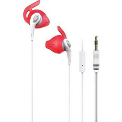 iLuv FitActive Handsfree Earbud 3.5mm White Red