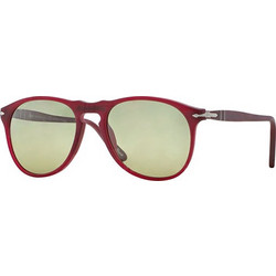 Persol PO9649S 9021/83 Ανδρικά Γυαλιά Ηλίου Aviator Κοκάλινα Κόκκινα με Μαύρο Polarized Φακό