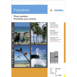 Herma fotophan 10x15 vertical 10 Sheets black 7785