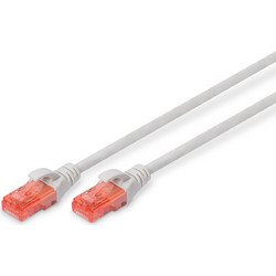 Digitus U/UTP Cat.6 Καλώδιο Δικτύου Ethernet 0.25m Grey
