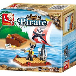 SLUBAN Τουβλάκια Pirate, Pirate Raft M38-B0277, 64τμχ
