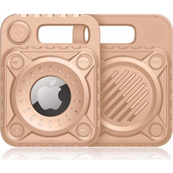 Θήκη Σιλικόνης TPU Σχέδιο Πανκ για Apple AirTag - Ροζ