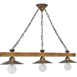 Heronia Lighting R-150 Raga Chain 3/L Κρεμαστό Φωτιστικό Οροφής Ράγα Τρίφωτο 30-0038