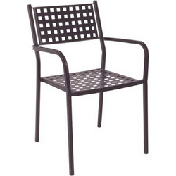 Woodwell Caprice Πολυθρόνα Κήπου Μεταλλική Καφέ E5172,3
