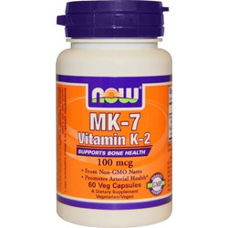 Now Foods MK-7 Vitamin K-2 100mcg 60 Κάψουλες