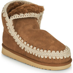 Mou Γυναικεία Μποτάκια Suede Ταμπά με Γούνα FW101001A-COG
