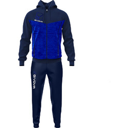 Givova Tuta Visa Ανδρικό Σετ Φόρμας με Λάστιχο Navy Μπλε Royal Blue TR018P-0446