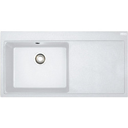 Franke Mythos MTG 611 Ένθετος Νεροχύτης Γρανίτη Polar White Δεξιά 100x52cm
