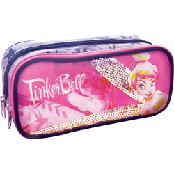 Gim Tinkerbell Κασετίνα με 2 Θήκες Ροζ 331-83144