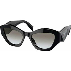 Prada 07YS 1AB0A7 Γυναικεία Γυαλιά Ηλίου Πολυγωνικά Κοκάλινα Μαύρα με Μαύρο Degradee Φακό