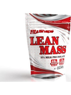Fit & Shape Lean Mass Strawberry Milkshake Πρωτεΐνη Ορού Γάλακτος Όγκου 2.25kg