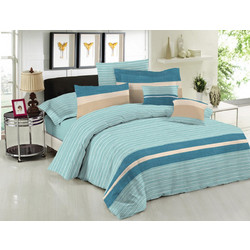 Le Blanc Σετ Σεντόνια Μονά Βαμβακερά 170x270 Brooklyn Aqua