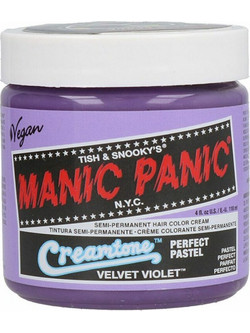 Manic Panic Creamtone Velvet Violet Ημιμόνιμη Βαφή Μαλλιών Χωρίς Αμμωνία 118ml